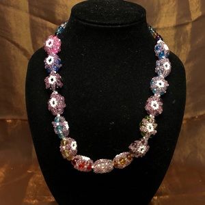 Pink beaded necklace